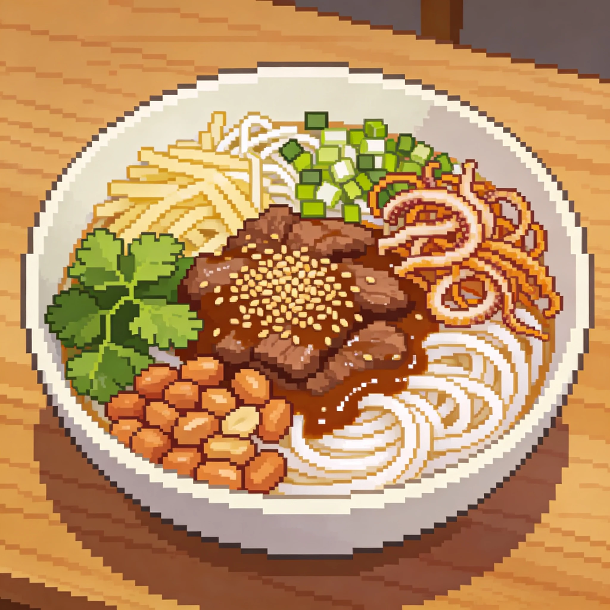 海南粉·像素插画（示意）